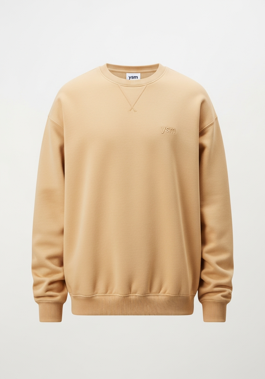 YSM cream crewneck sweatshirt